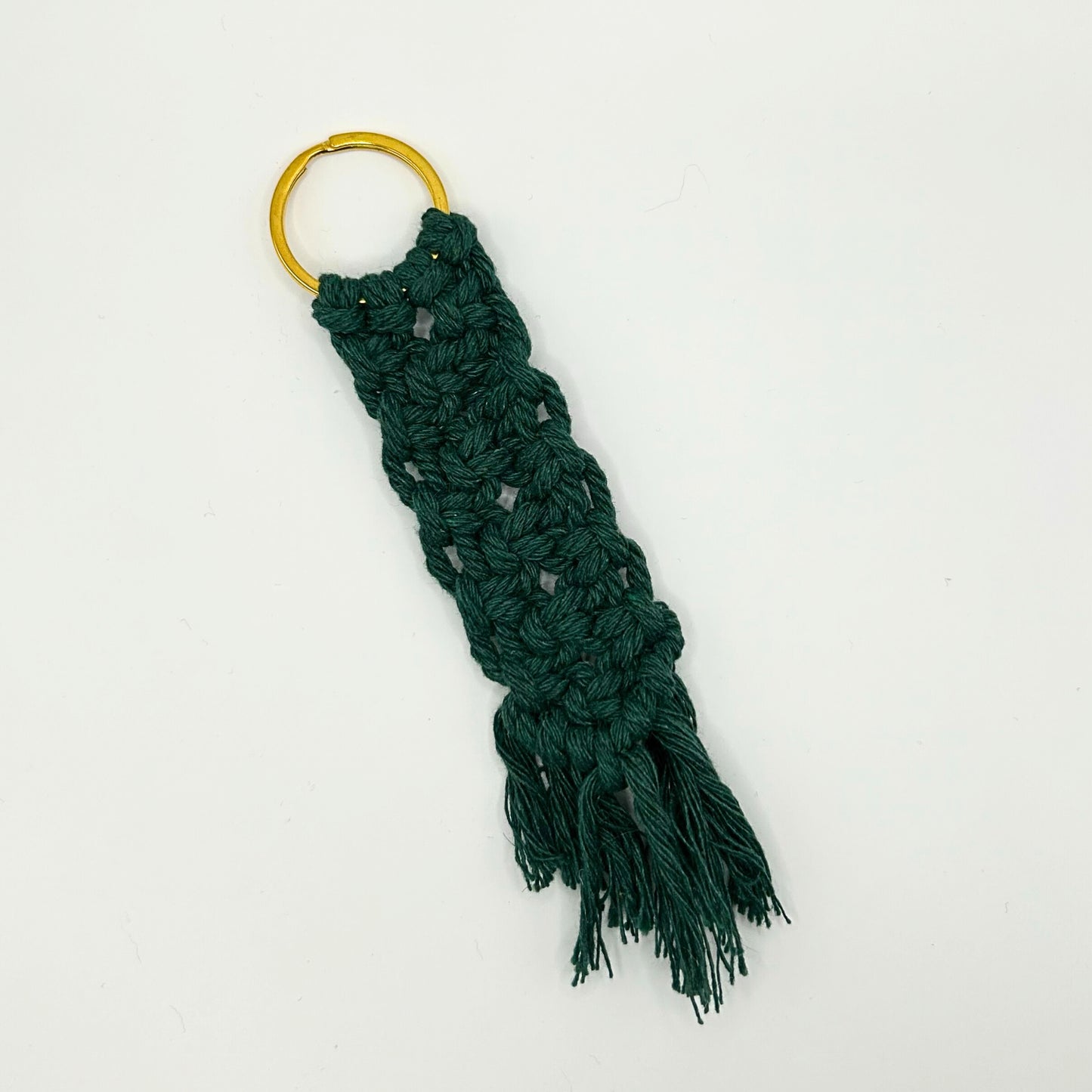Sleutelhanger macrame Groen XL