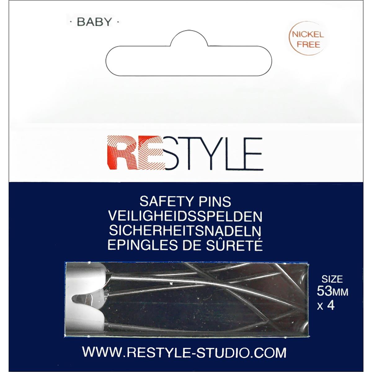Restyle Babyveiligheidsspelden - 53mm - Wit