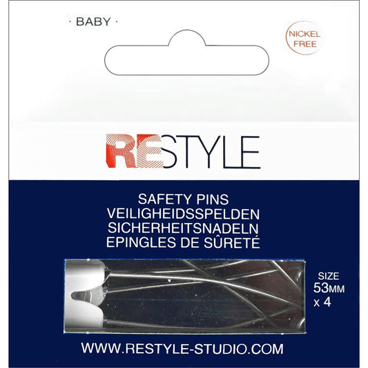 Restyle Babyveiligheidsspelden - 53mm - Wit
