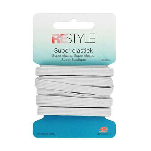 Restyle Super Elastiek - 8mm - 6 meter