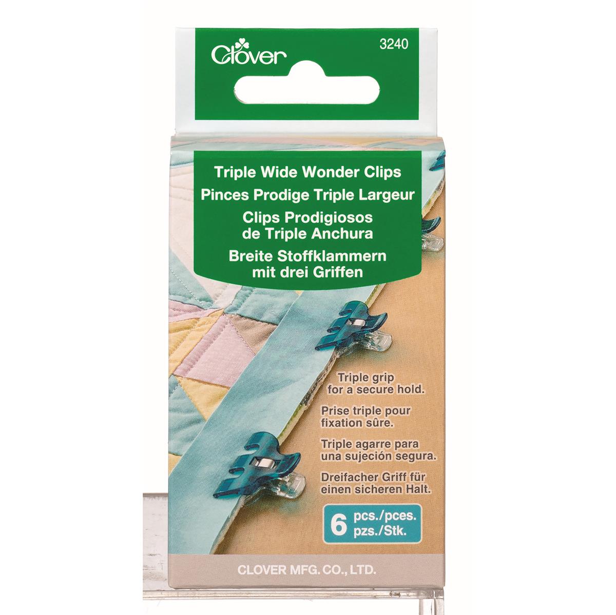 Clover Triple Wide Wonderclips - 6 stuks