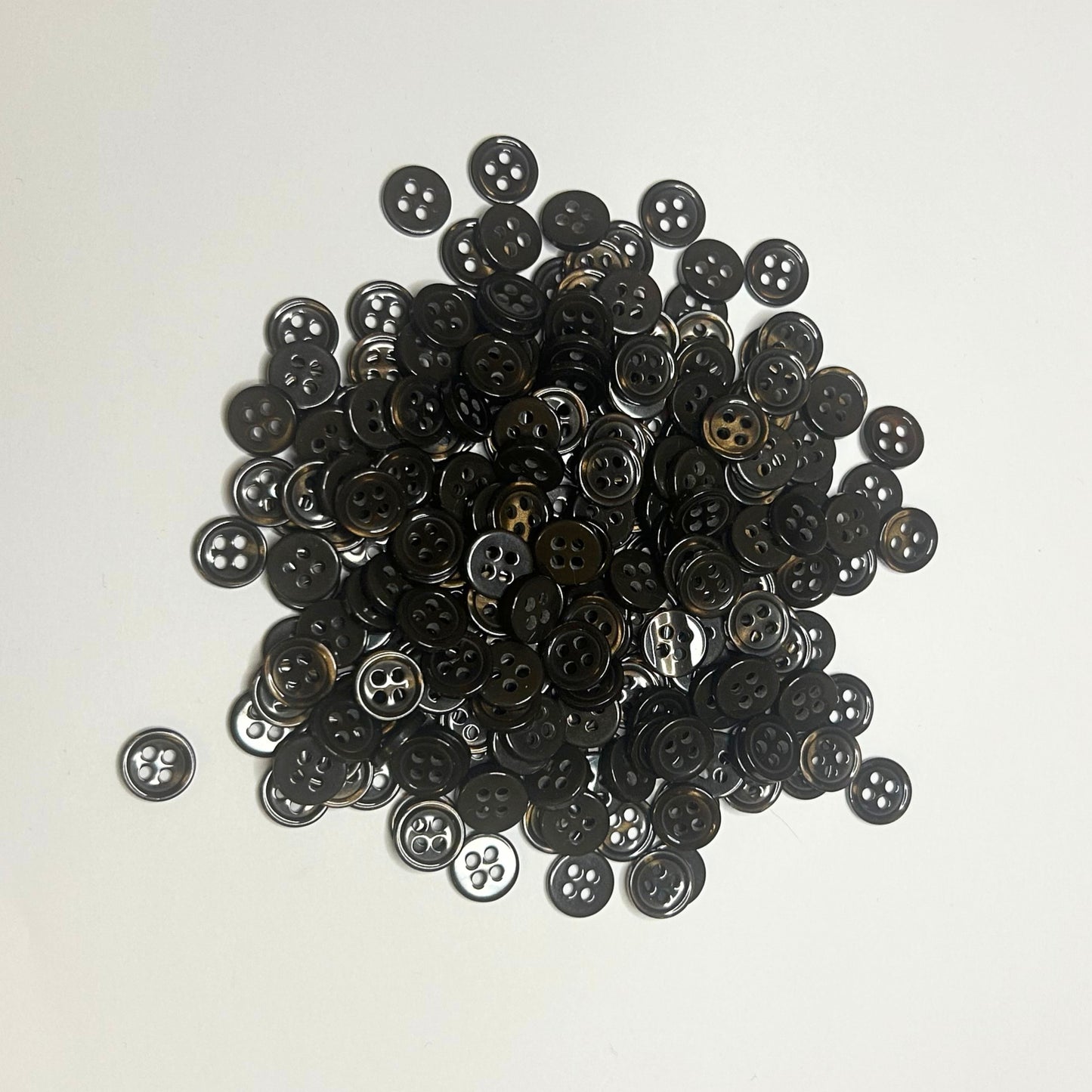 Knoop Mini - Donkerbruin - 1cm