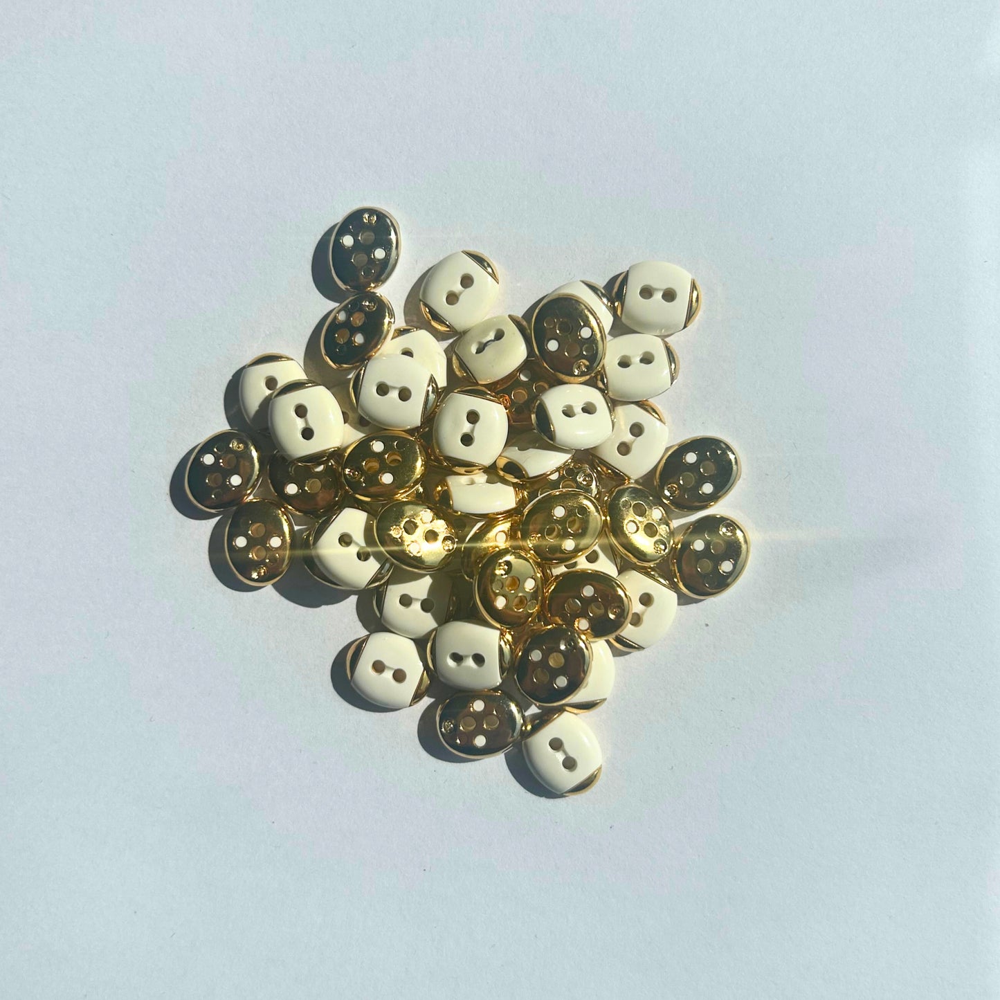Knoop Ovaal - Goud - 1cm