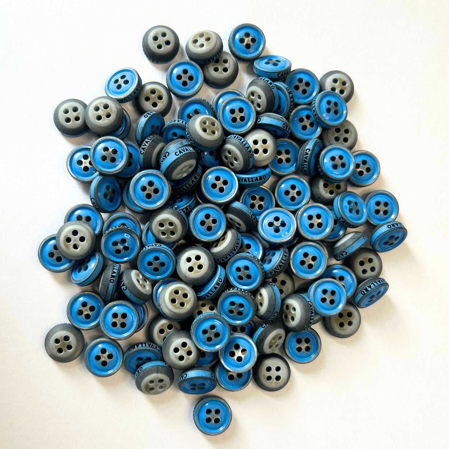 Knoop luxe - Blauw - 1cm