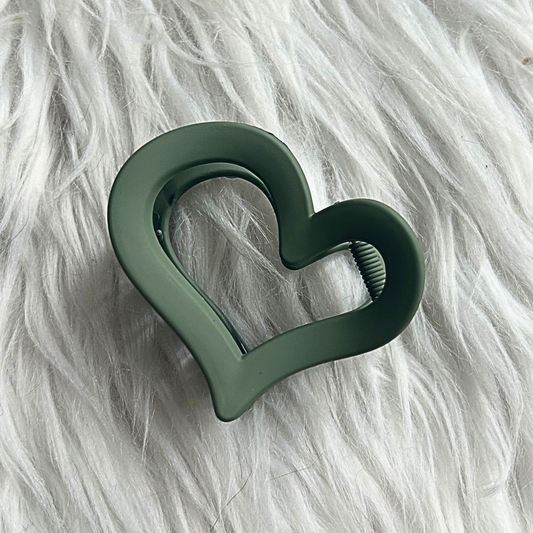 Haarklem Heart Groen - Mat