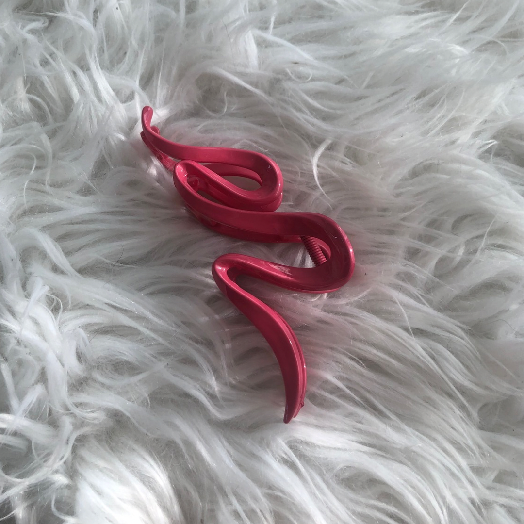 Haarklem Swirl Hot Pink