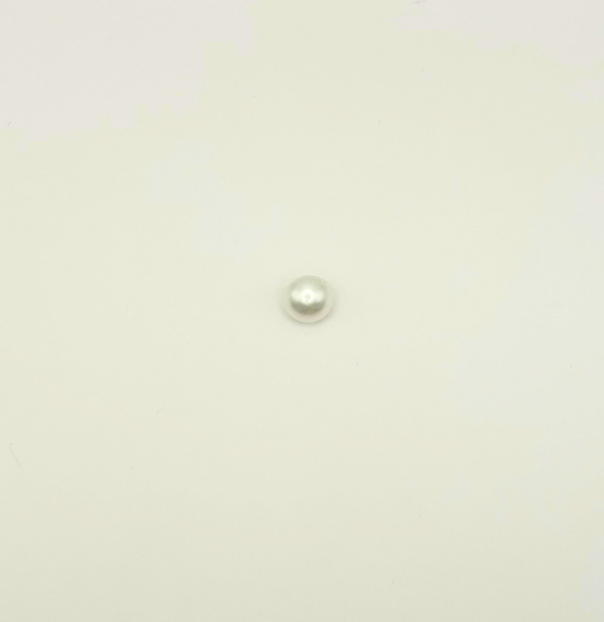 Knoop Parel - Wit - 1 cm