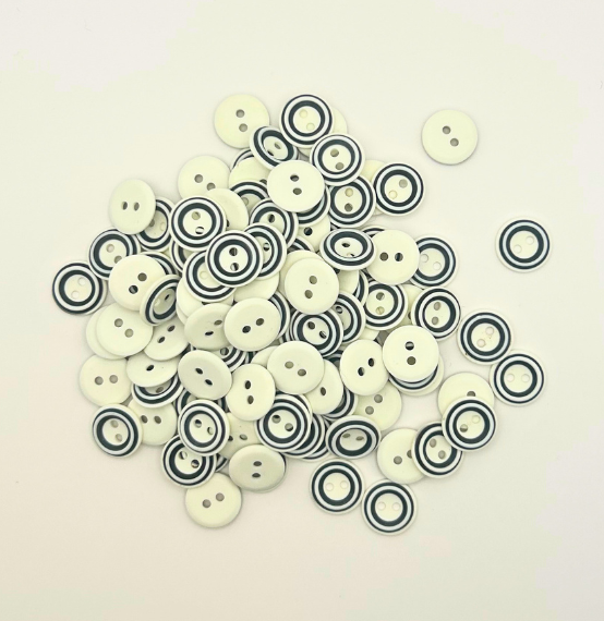 Knoop Streep - Wit -  1cm