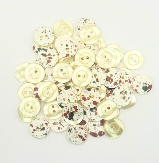 Knoop Spikkels - Creme - 2cm