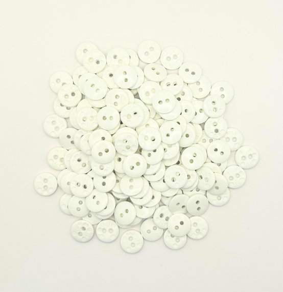 Knoop Mini - Wit - 1cm