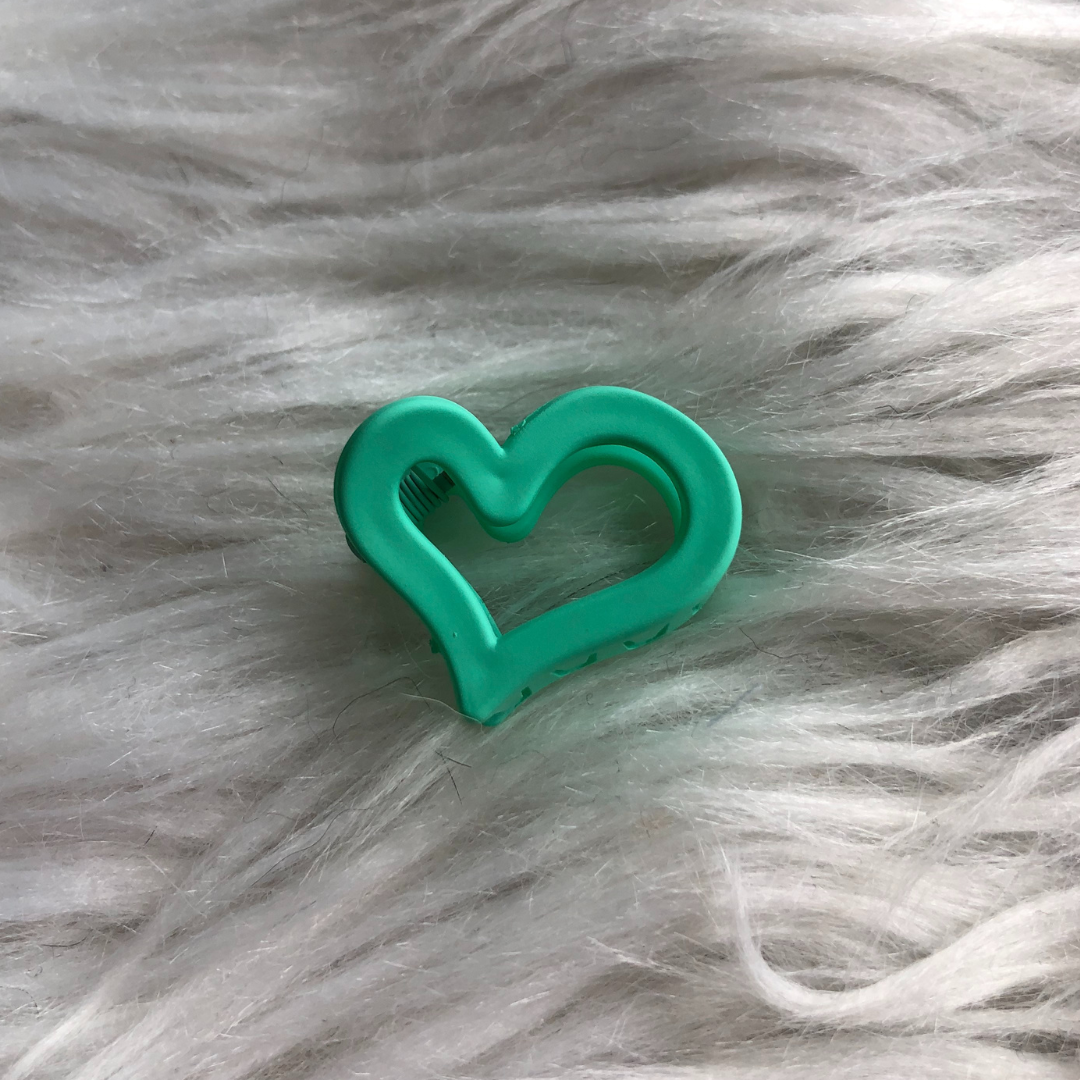 Haarklem Heart Mini - Green