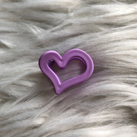 Haarklem Heart Mini - Purple