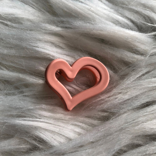 Haarklem Heart Mini - Peach