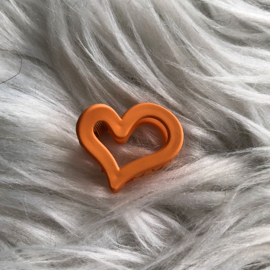 Haarklem Heart Mini - Orange