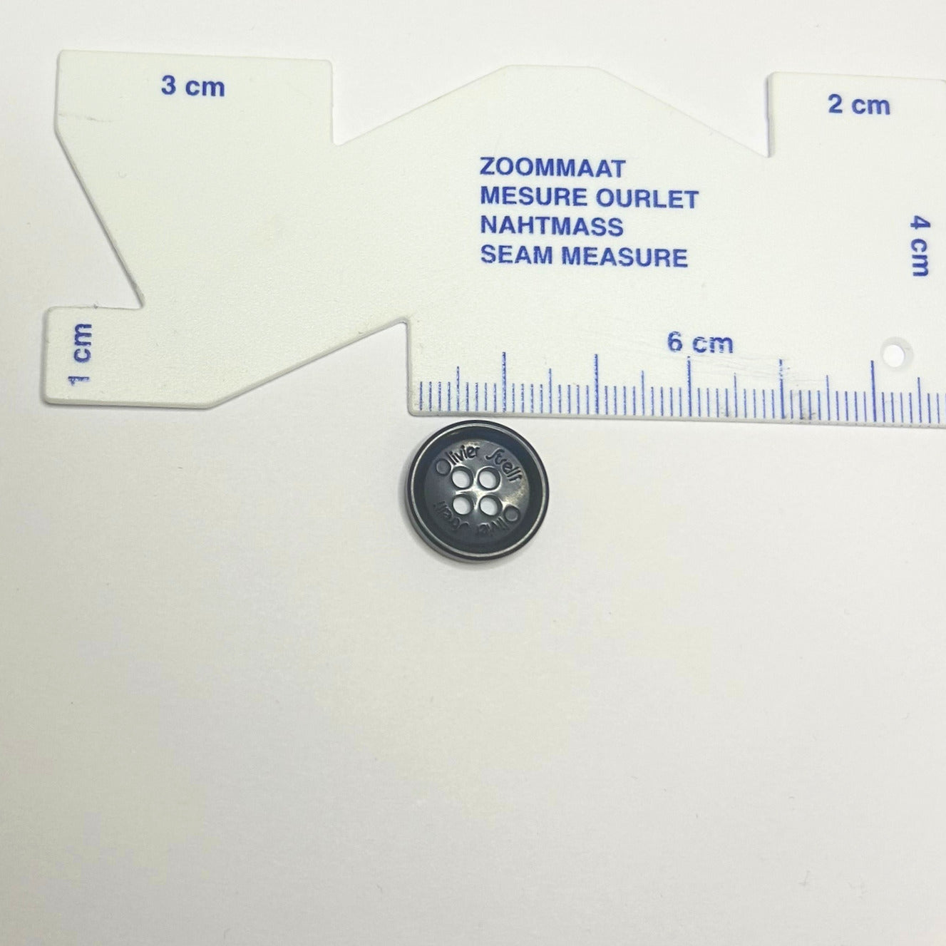 Knoop Plastic - Donkerblauw - 1,5cm