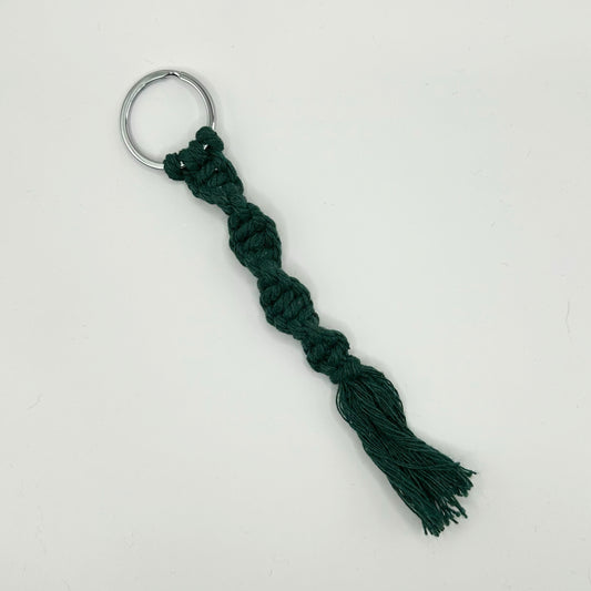 Sleutelhanger macrame Groen