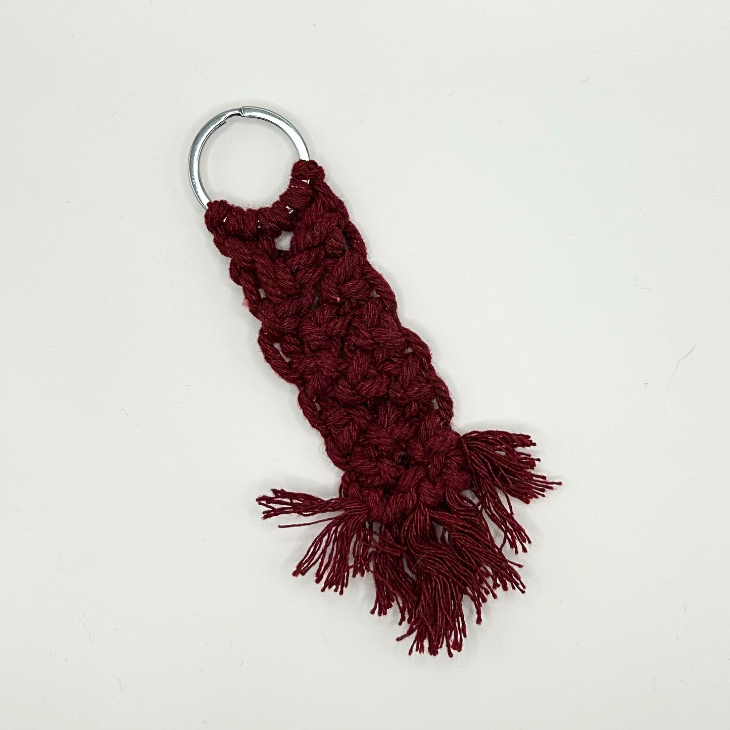 Sleutelhanger macrame Rood XL